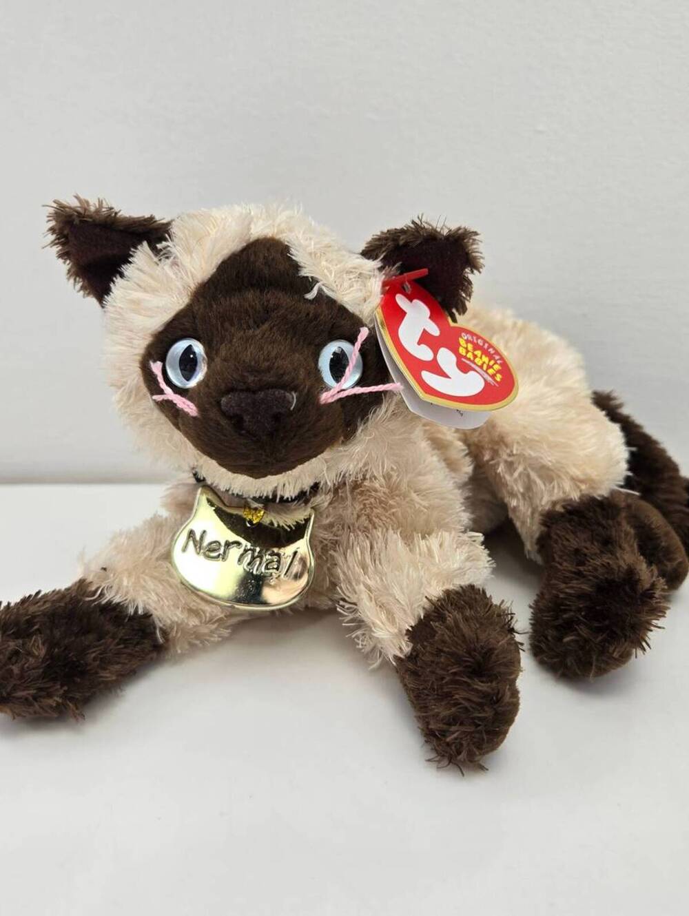 Ty Beanie Baby “Nermal” the Cat from The Garfield Movie (7 inch)